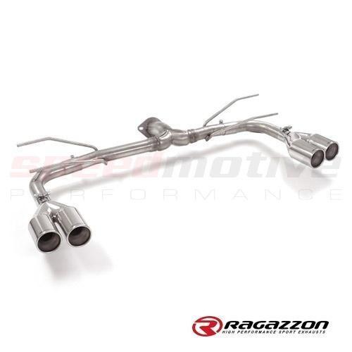 Fiat 124 Spider Ragazzon Axle Back Quad 80 MM Tips